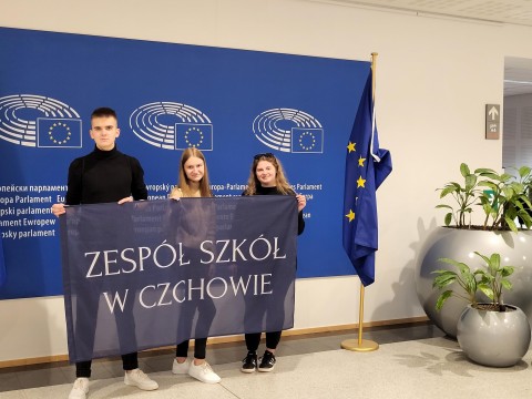 Młodzież Zespołu Szkół w Czchowie w Brukseli
