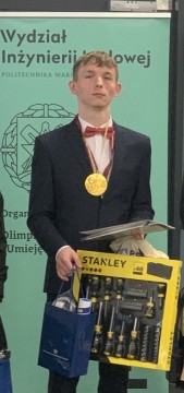 Paweł Madej z ZSTiB w Brzesku laureatem Olimpiady Wiedzy i Umiejętności Budowlanych