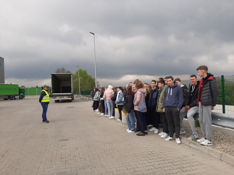 Brzeski Park Logistyki w Jasieniu - wycieczka zawodoznawcza uczniów Technikum im. J. Piłsudskiego