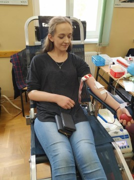 Akcja krwiodawstwa  w Zespole Szkół Ponadgimnazjalnych w Czchowie