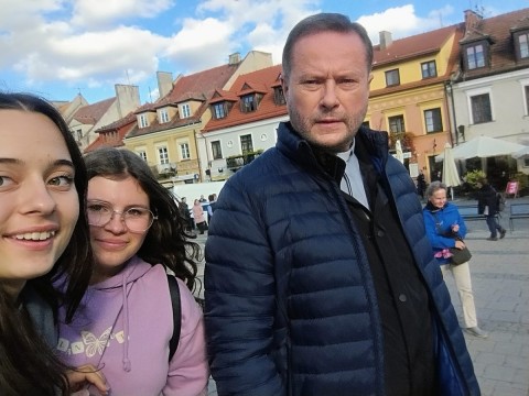 Ekonomiści z Technikum im. J. Piłsudskiego w Brzesku w Sandomierzu
