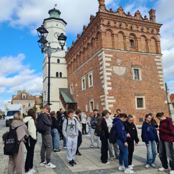 Ekonomiści z Technikum im. J. Piłsudskiego w Brzesku w Sandomierzu