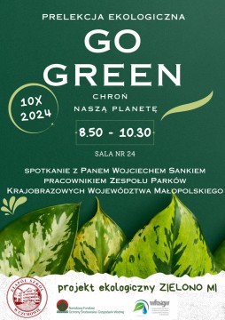 Uczniowie Zespołu Szkół w Czchowie realizowali od września ekoprojekt pod nazwą „Zielono mi” .