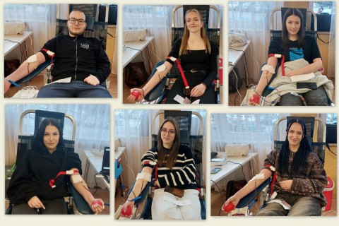 Walentynkowy dar serca uczniów Technikum im. J. Piłsudskiego w Brzesku