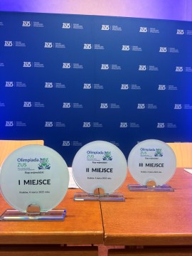 Uczniowie Technikum im. J. Piłsudskiego w Brzesku w finale wojewódzkim Olimpiady ‘Warto wiedzieć więcej o ubezpieczeniach społecznych’.