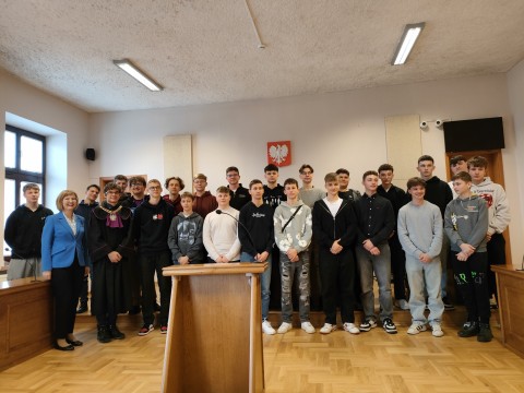 Edukacja prawna dla uczniów z Zielonki w Sądzie Rejonowym w Brzesku