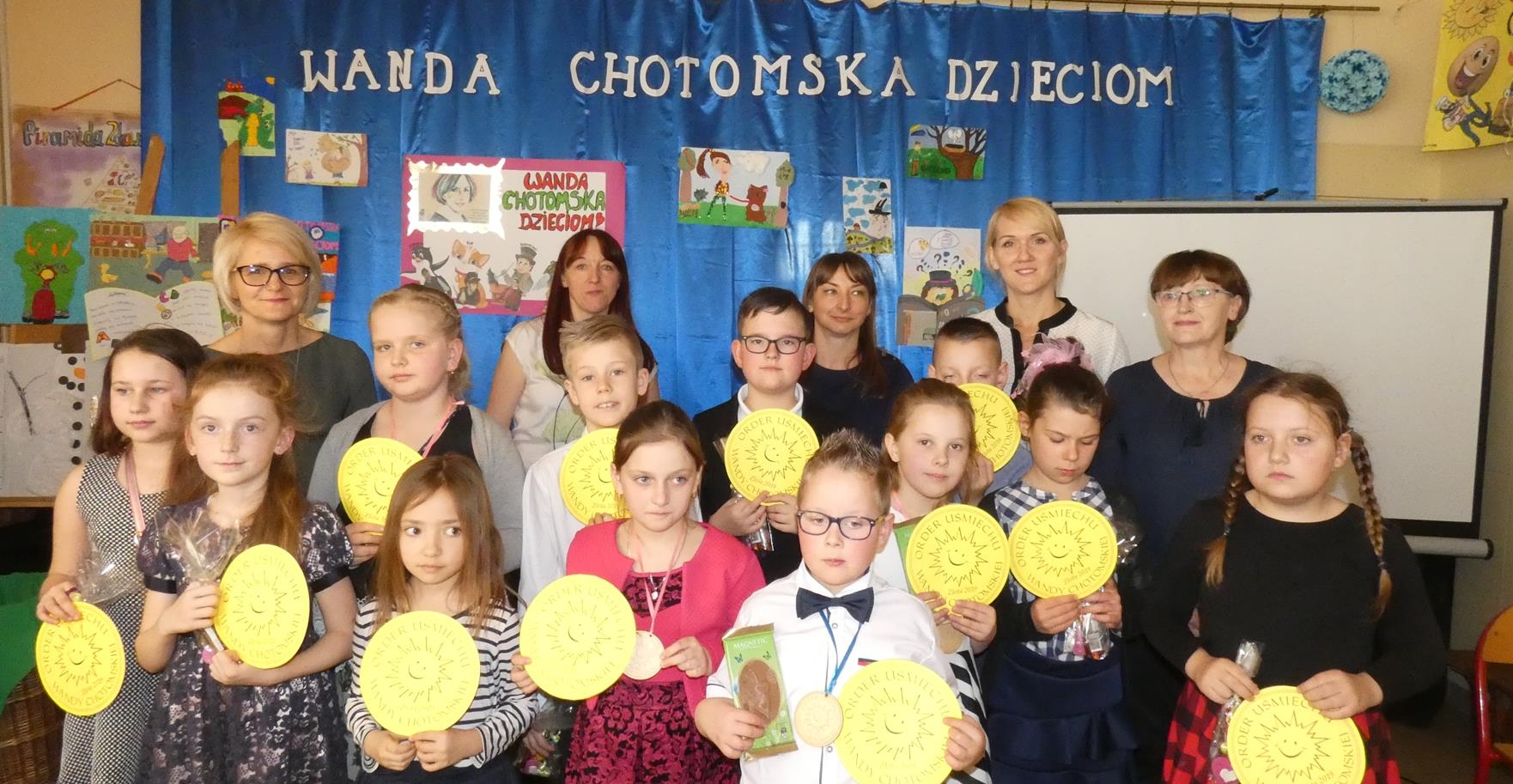 Gminny Konkurs Czytelniczo – Plastyczny  pod hasłem „Wanda Chotomska dzieciom” w SOSW w Złotej