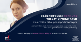 Ogólnopolski Konkurs Wiedzy o Podatkach dla uczniów szkół ponadpodstawowych