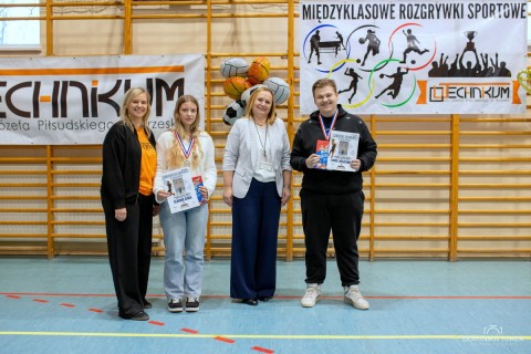 Sportowe Laury w Technikum im. J. Piłsudskiego w Brzesku