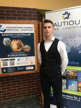 Sukces ucznia Technikum im. J. Piłsudskiego w Ogólnopolskiej Olimpiadzie Spedycyjno-Logistycznej