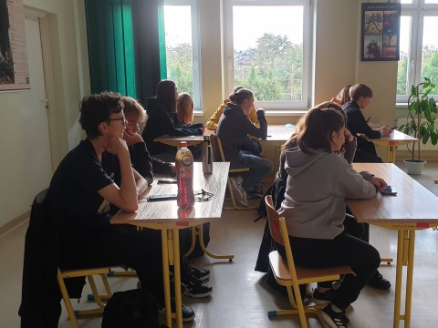 Zajęcia w ramach projektu Małopolskiej Chmury Edukacyjnej w Technikum im. J. Piłsudskiego