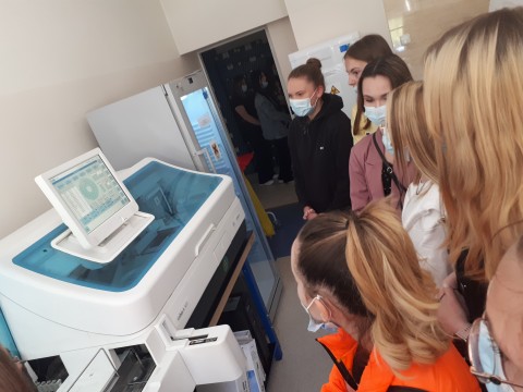 Wizyta klasy medycznej LO w Szpitalu Powiatowym