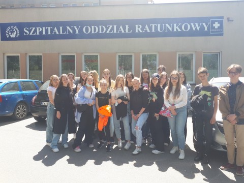 Wizyta klasy medycznej LO w Szpitalu Powiatowym