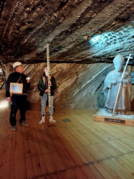 Geodeci z Zielonki na pomiarach w kopalni