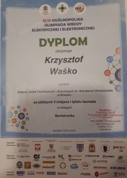 Kapitalny występ ucznia Zielonki w finale XLVI edycji OOWEE!
