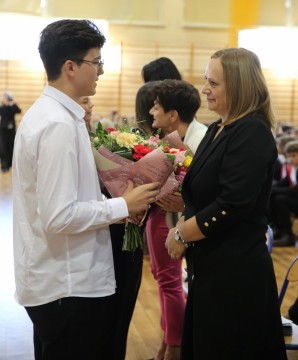 Uroczysta akademia z okazji Dnia Edukacji Narodowej w Technikum im. Józefa Piłsudskiego w Brzesku