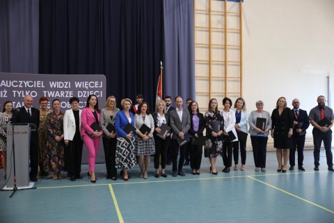 Uroczysta akademia z okazji Dnia Edukacji Narodowej w Technikum im. Józefa Piłsudskiego w Brzesku