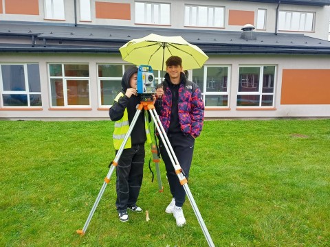 Etap szkolny Olimpiady Wiedzy Geodezyjnej i Kartograficznej na Zielonce