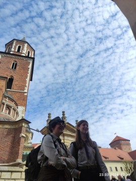 Harcerze z Technikum im. J. Piłsudskiego w Brzesku na Święcie Chorągwi Krakowskiej 2024