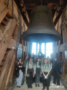 Harcerze z Technikum im. J. Piłsudskiego w Brzesku na Święcie Chorągwi Krakowskiej 2024