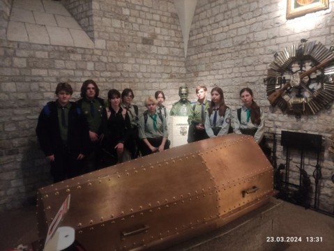 Harcerze z Technikum im. J. Piłsudskiego w Brzesku na Święcie Chorągwi Krakowskiej 2024