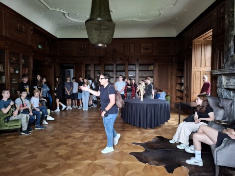 Technikum im. Józefa Piłsudskiego: Klasy pierwsze zwiedzają Pałac Goetza