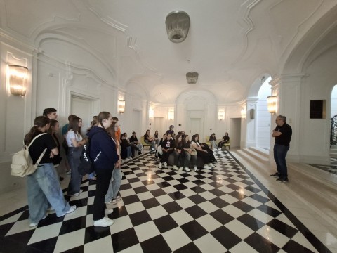 Technikum im. Józefa Piłsudskiego: Klasy pierwsze zwiedzają Pałac Goetza