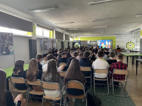 Spotkanie uczniów z Zielonki z przedstawicielami Powiatowego Urzędu Pracy w Brzesku