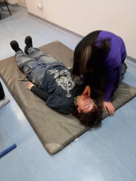 Zajęcia z udzielania pierwszej pomocy oraz BHP w środowisku pracy dla uczestników programu Erasmus+ z Technikum im. J. Piłsudskiego w Brzesku