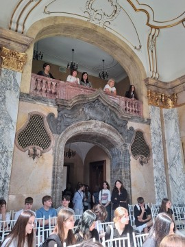 Wycieczka klas pierwszych z Technikum im. J. Piłsudskiego do Pałacu Goetza