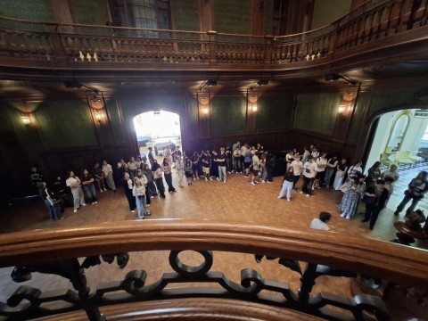 Wycieczka klas pierwszych z Technikum im. J. Piłsudskiego do Pałacu Goetza