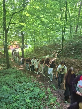 Wycieczka klas pierwszych z Technikum im. J. Piłsudskiego do Pałacu Goetza