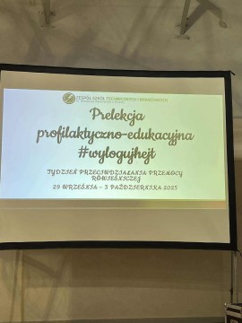 #wylogujhejt - prelekcja w ZSTiB
