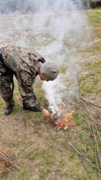 Obóz przetrwania uczniów klasy mundurowej