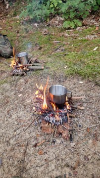 Obóz przetrwania uczniów klasy mundurowej