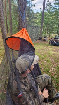 Obóz przetrwania uczniów klasy mundurowej