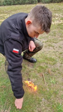 Uczniowie z Czchowa na obozie przetrwania