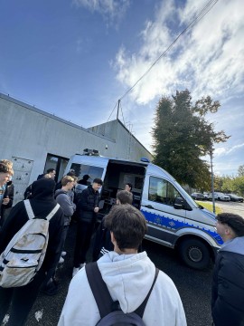 Wizyta uczniów z Zielonki na Komendzie Powiatowej Policji w Brzesku