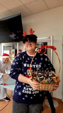 Mikołajki z Aniołami w Technikum im. J. Piłsudskiego w Brzesku