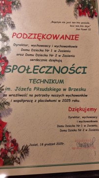Mały chłopiec – wielka walka! Charytatywny Kiermasz Świąteczny w Technikum im. J. Piłsudskiego w Brzesku