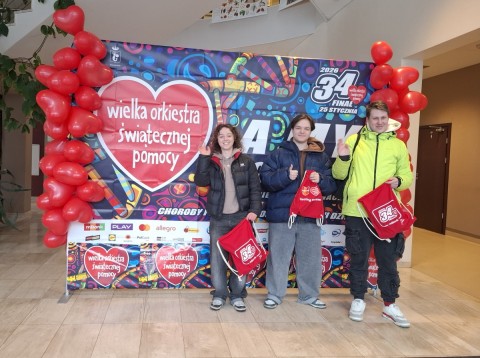 WOŚP 2026 z udziałem wolontariuszy z Technikum im. J. Piłsudskiego