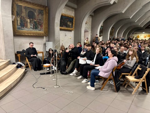 Pielgrzymka maturzystów Zielonki na Jasną Górę