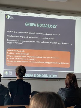 Dzień Edukacji Prawnej w Technikum im. J.Piłsudskiego w Brzesku