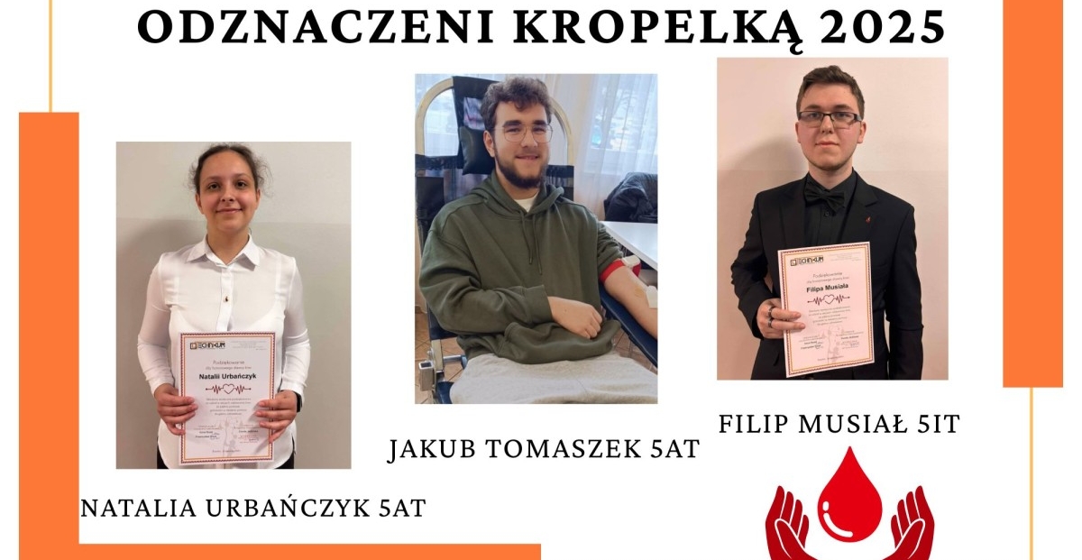 Technikum im. J. Piłsudskiego w Brzesku: Odznaczeni „KROPELKĄ” 2025