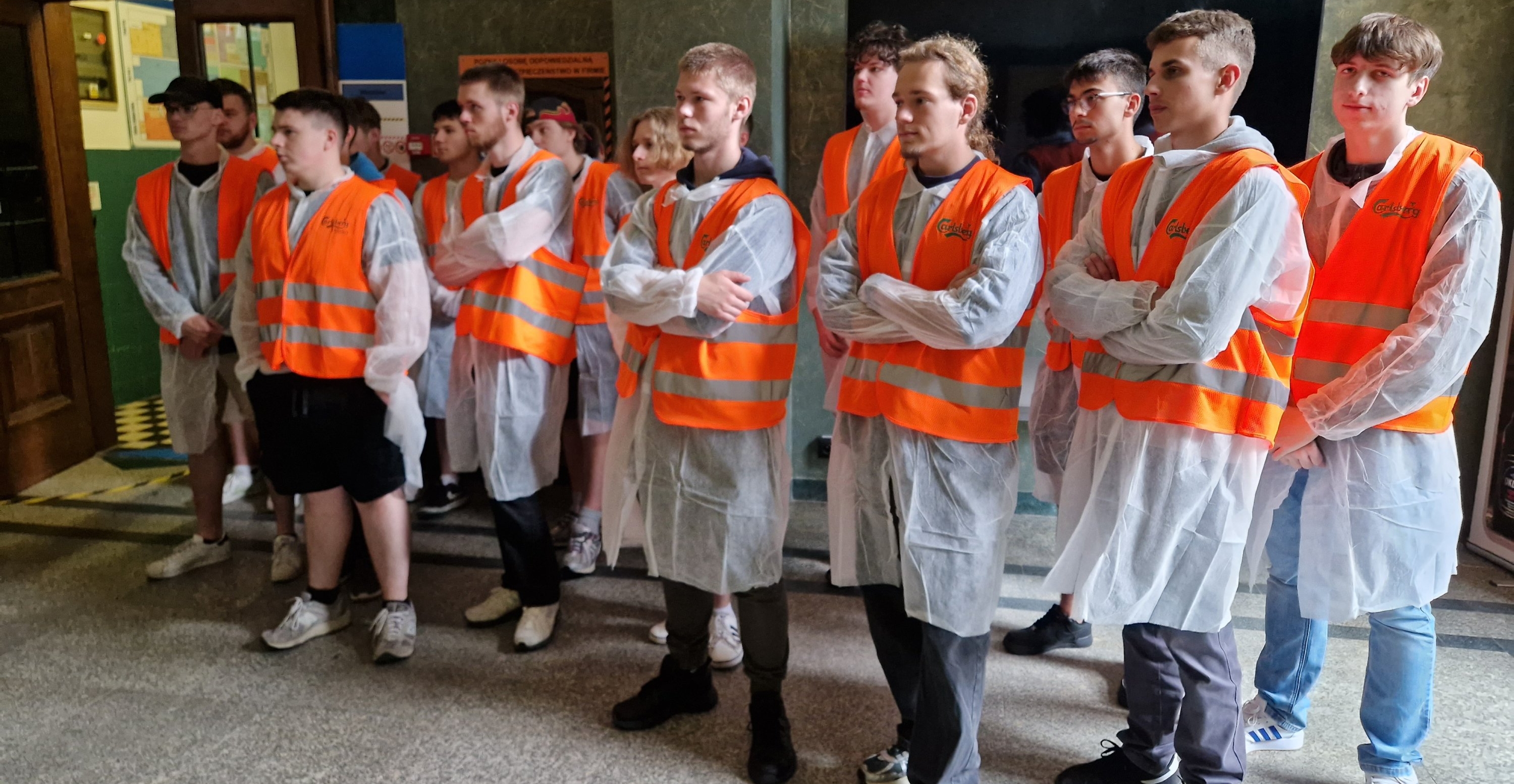 Uczniowie z Zielonki w Browarze Okocim