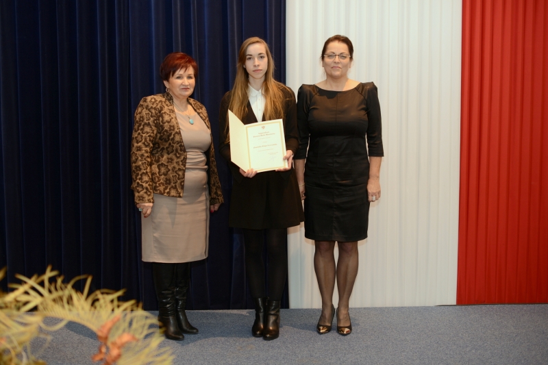 Stypedium Prezesa Rady Ministrów dla uczennicy z ZSP Nr 2 w Brzesku