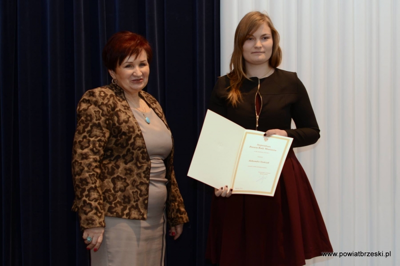 Ola ma stypendium Premiera Rzeczypospolitej Polskiej