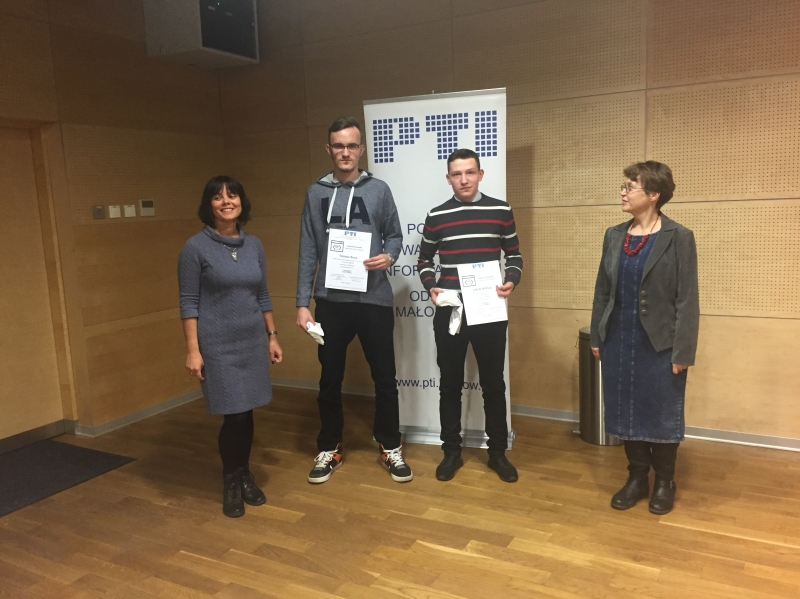 Uczniowie z ZSP Nr 2 w Brzesku laureatami konkursu informatycznego