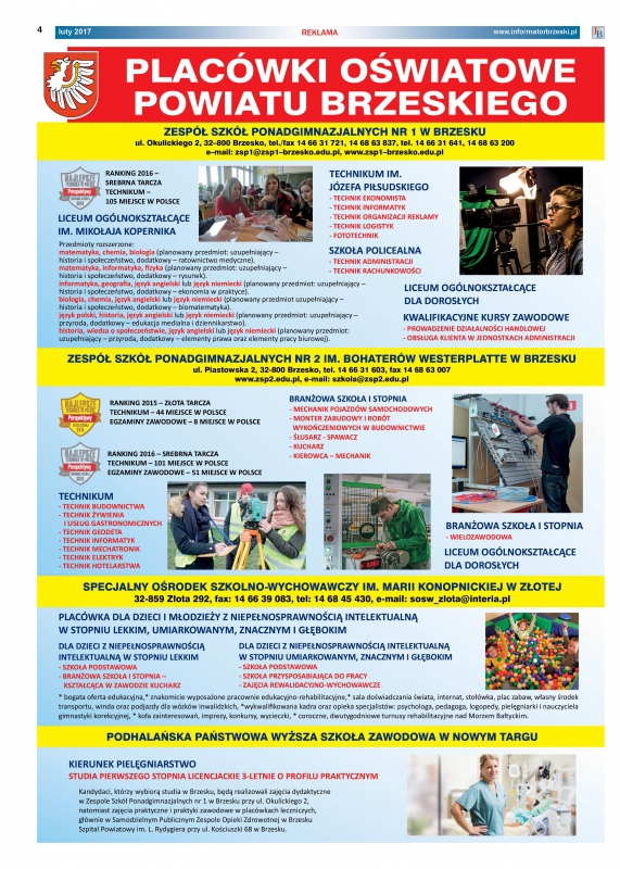 Placówki Oświatowe Powiatu Brzeskiego