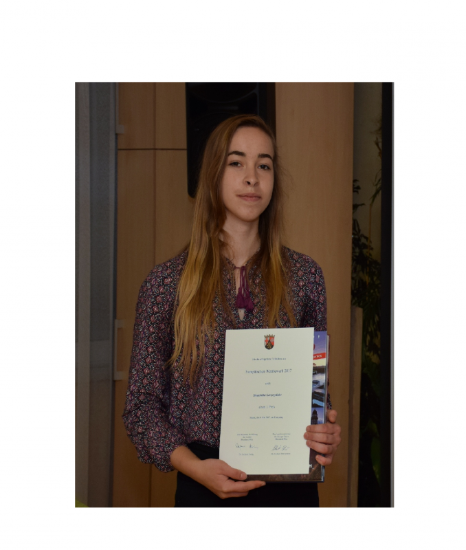 Dominika Leszczyńska z Zielonki laureatką konkursu Europa w Szkole  